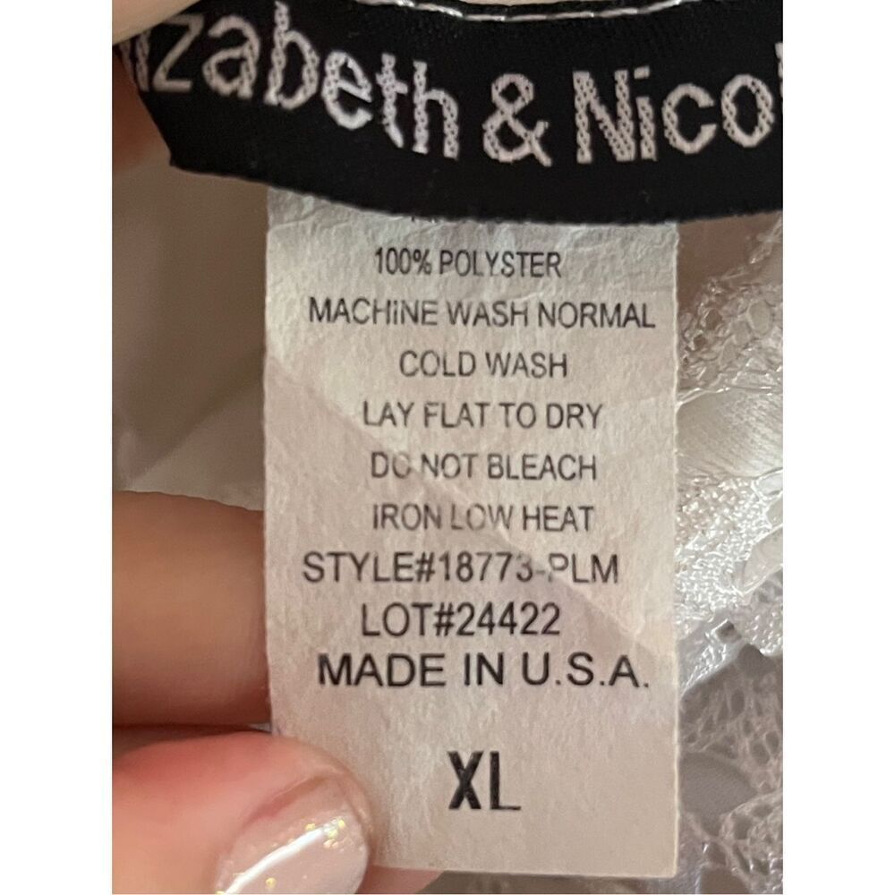 Elizabeth & Nicole Elegant Laced A-line Skirt size XL - Picture 3 of 8